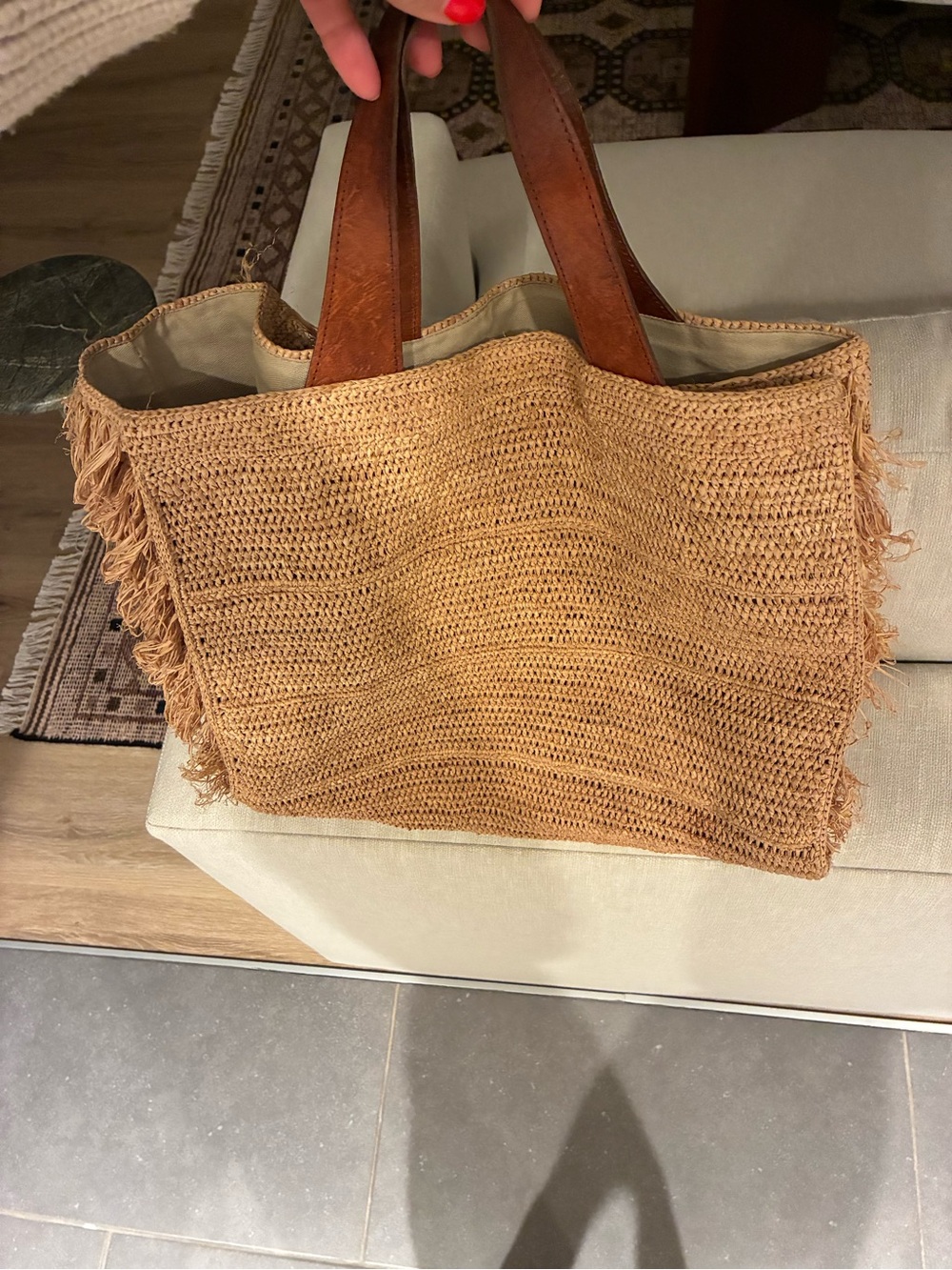 Ibeliv Raffia Tote Bag - Picture 2 of 6